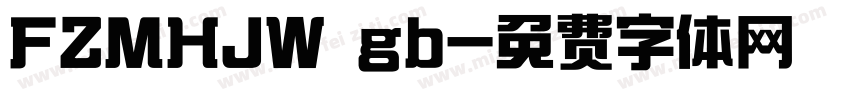 FZMHJW gb字体转换
